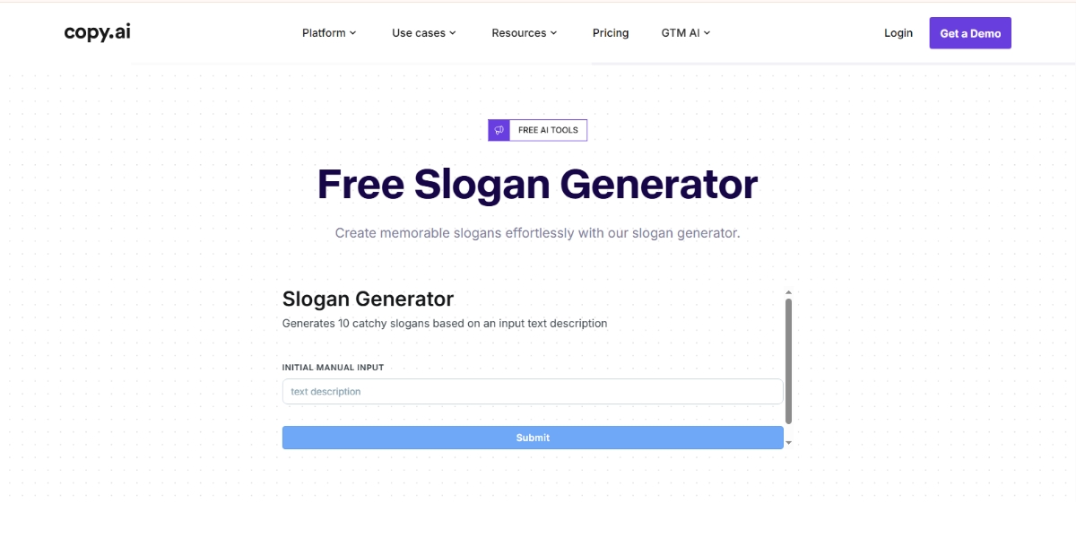 Copy AI - Best Slogan Generators