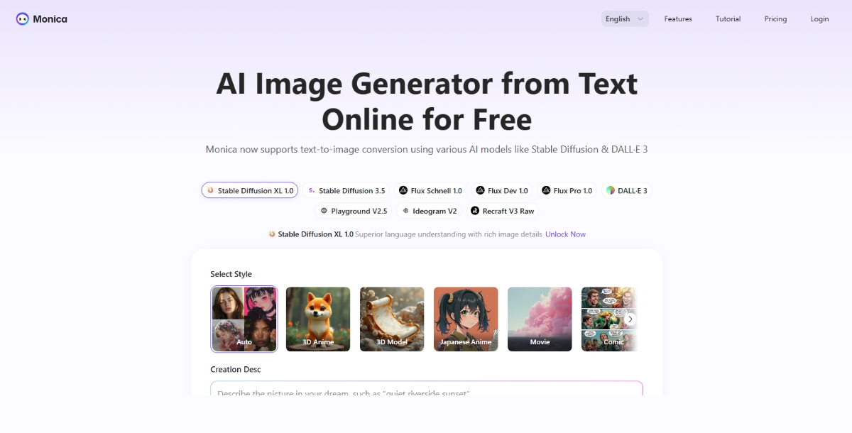 Best AI Text to Image Generators - Monica