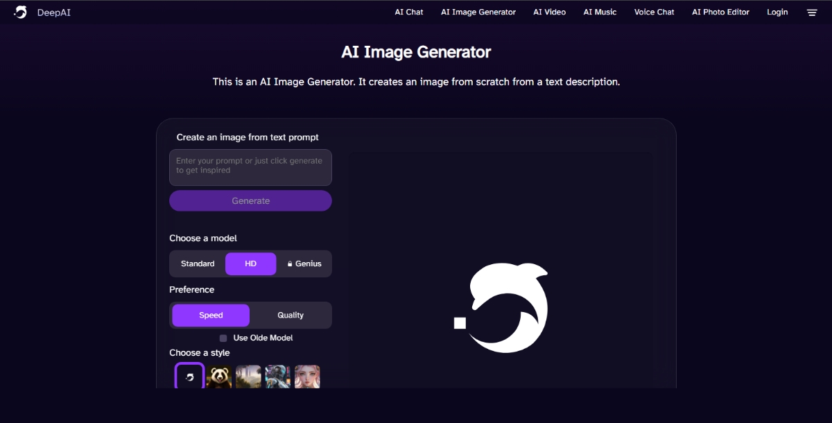 Best AI Text to Image Generators - Deep AI