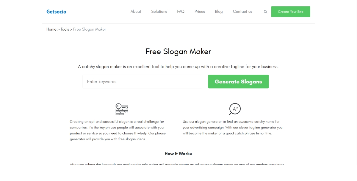 GetSocio-Best Slogan Generators